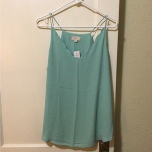 Pretty Loft Scalloped Neckline Top